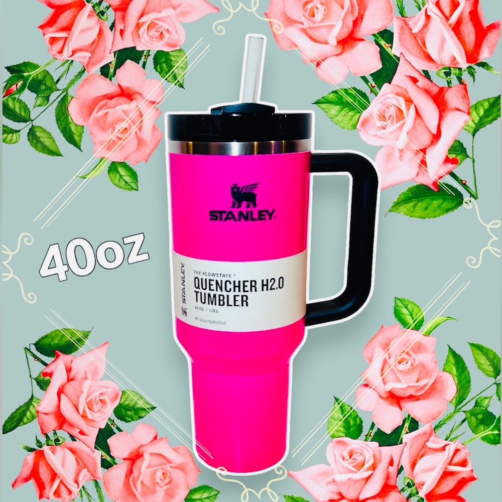 STANLEY, 40 OZ, ELECTRIC PINK - NEW RELEASE - Picture 1 of 6